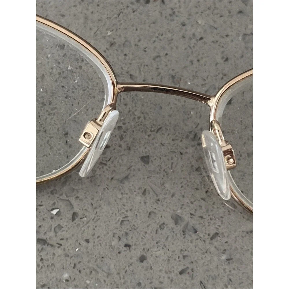 SARAH J Mod. 717 Eyeglasses Frames ONLY Full Rim Brown 52-17-135 Italy gold